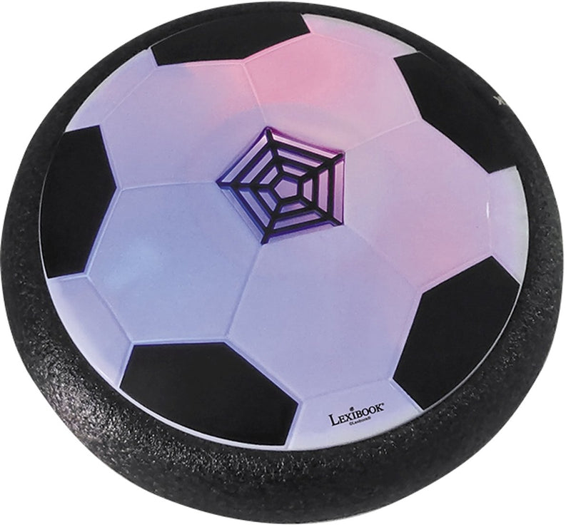 Lexibook aerofoot - disco scorrevole in schiuma da calcio con effetti luminosi, 2 porte, 1 pallone e canna a pompa inclusi, ricaricabile
