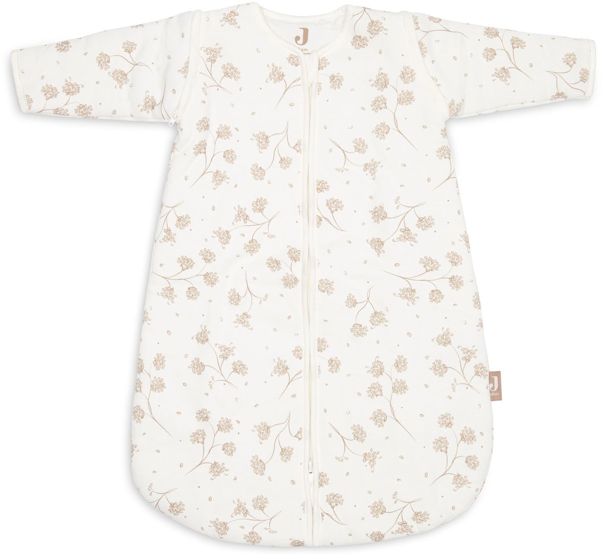 Saco de dormir para bebé Jollein con funda con cremallera de unos 60 cm - leafy dreams