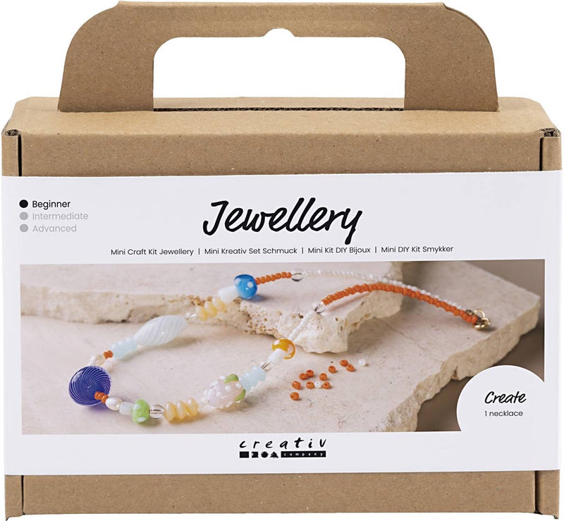 Mini set hobby di Creativ Company, gioielli, bella collana, colorata, 1 scatola