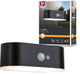Paulmann aplique solar LED para exterior adya detector de movimiento IP44 3000K 200lm negro