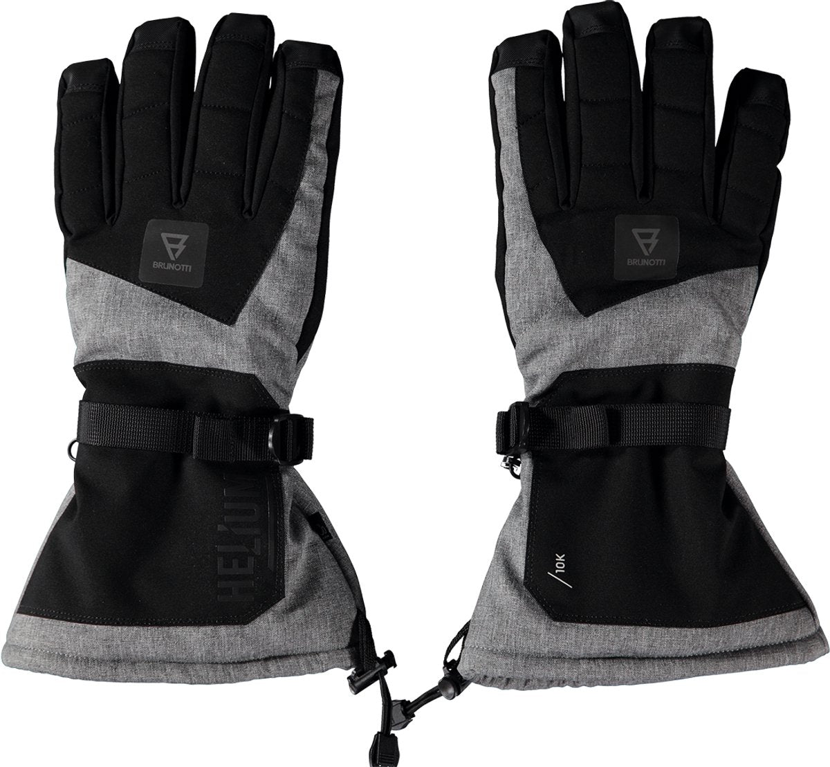 Brunotti - helium men snow gloves | dark grey melee - s