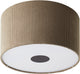 Brilliant tony - lámpara de techo - e27 max 1x25w - tejido canalé - gris - 45cm