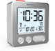 Technoline wt 265 - sveglia - digitale - visualizzazione dell'ora radiocontrollata - visualizzazione della data - 7 lingue - temperatura interna - sveglia - snooze - retroilluminazione - nero