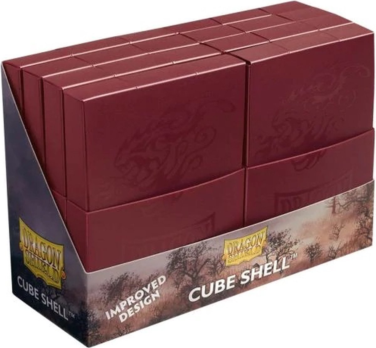 Dragonshield caparazón de cubo de escudo de dragón - rojo sangre (8 piezas)