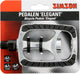 pedalen set Elegant 9 16 inch zilver zwart