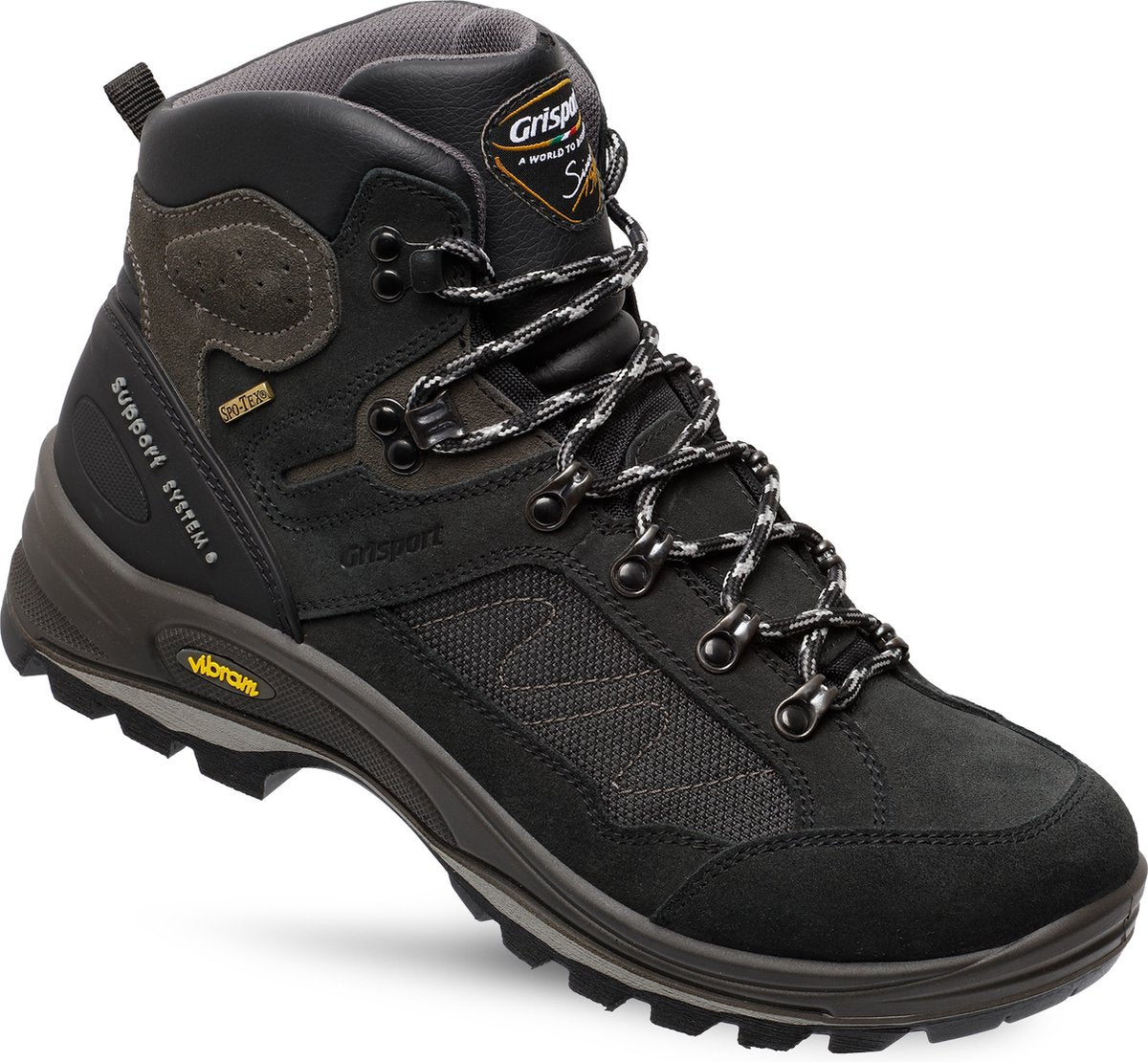 Scarponi da trekking unisex Grisport everest mid - neri