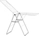 Brabantia hangon droogrek 25m - inklapbaar wasrek - metallic grey