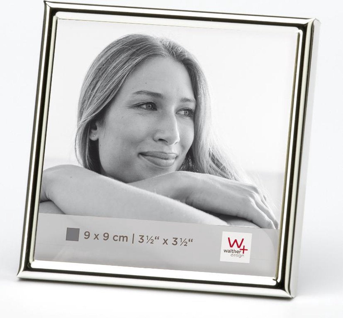 Walther design chloe - marco de fotos - tamaño de foto 9 x 9 cm - plateado