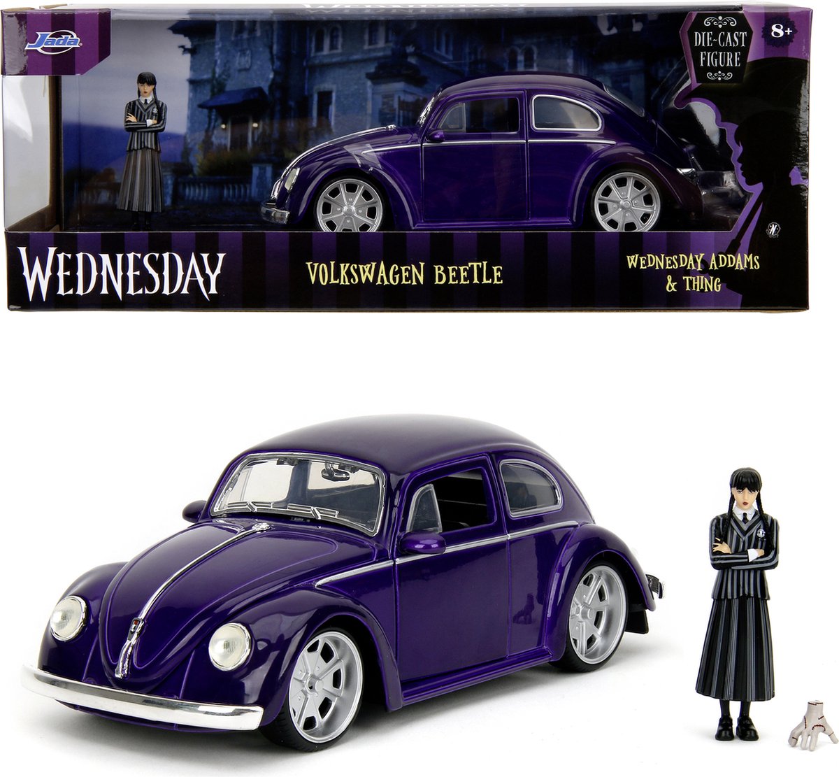 Jada toys wednesday volkswagen beetle kant-en-klaar model personenauto (model)