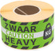 Town hall hazard labels - heavy - green black - 250 pieces - warning sticker - rd-313003