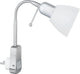 Trio ligara - foco enchufable - níquel mate - excl. 1x e14 10w - flexible - interruptor instalado