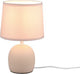 Rl vivi la tua realtà luminosa malu - lampada da tavolo - beige - escl. 1x e14 4 w - interruttore a cavo