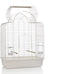 Beeztees sonia open - gabbia per uccelli - bianca - grande - 54x34x74 cm