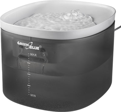 Greenblue - automatic water dispenser - drinking fountain cat dog - pet drinking bowl - 3l - USB 5v1a, GB392 - gray