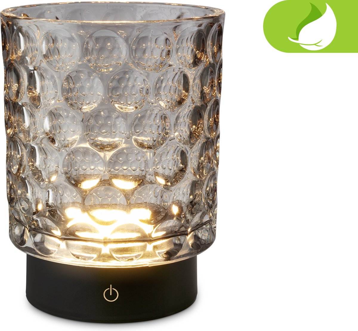 Briloner sunora - lámpara de mesa LED inalámbrica ip44 - 7560014 - regulable - táctil - inalámbrica - a prueba de salpicaduras - batería y fuente de luz reemplazables - ø11 x 15 cm - gris