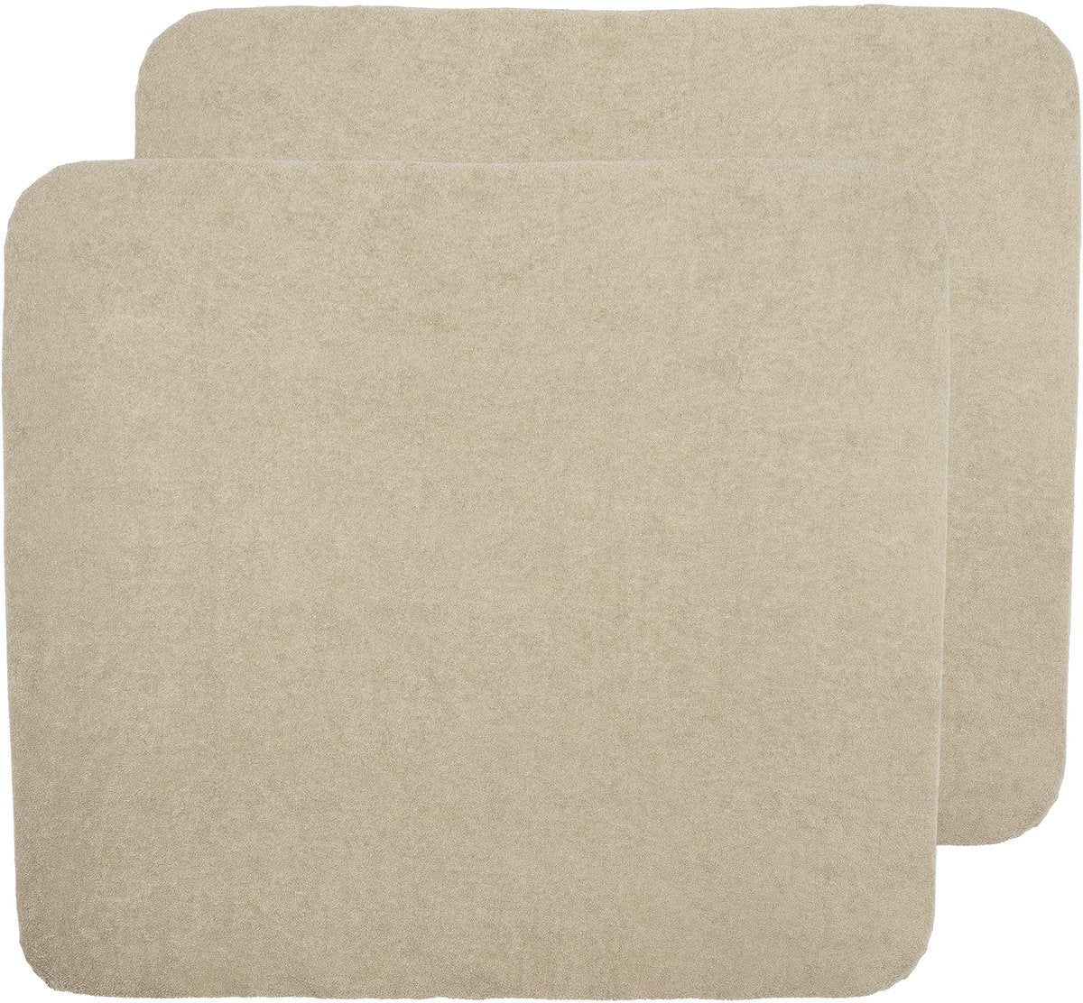Fodera per fasciatoio Meyco Baby Uni - Confezione da 2 - Spugna - Sabbia - 85x75 cm
