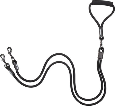 Rebelpetz rebel petz adjustable double dog leash - large
