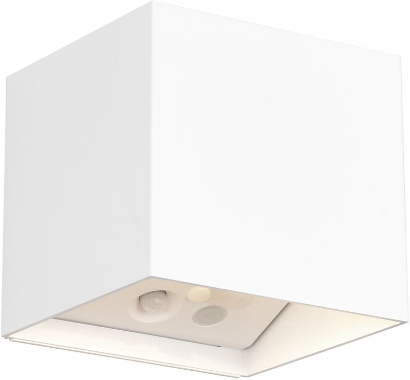 Rl live your light reality genie - lampada da parete - bianco opaco - incl. 2x smd 1 w - sensore di movimento - connessione usb - illuminazione su e giù - montaggio a parete - ricaricabile - rl now - illuminazione da esterno - ip44