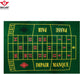 Tappeto roulette Longfield 130 x 90 cm – feltro verde – accessorio per giochi da casinò per la casa – tappetino da gioco per tavoli da roulette – cuore d'angelo