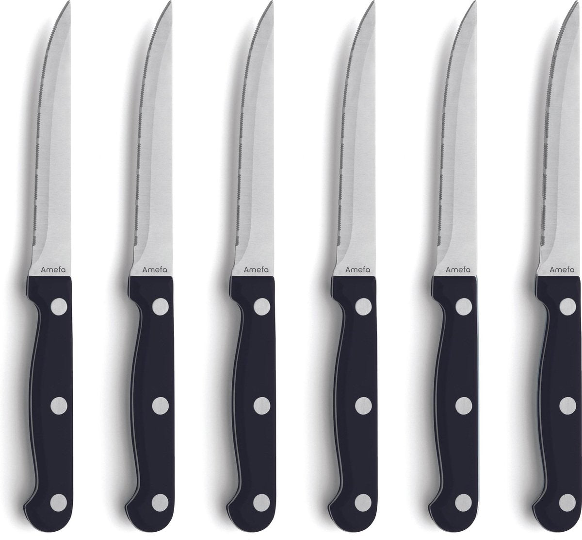 Amefa steakmessenset - 6-delig - 6 persoons - vaatwasserbestendig - vleesmes