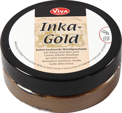 Creativ Company Inka Gold Glosswax Brown Gold, 50 ml