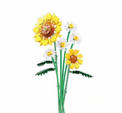 Sluban Flores Girasol Juguetes de construcción - Juguetes de construcción Flores Modelo de construcción - Caja de construcción con 329 bloques de construcción - M38-B1121A - A partir de 10 años