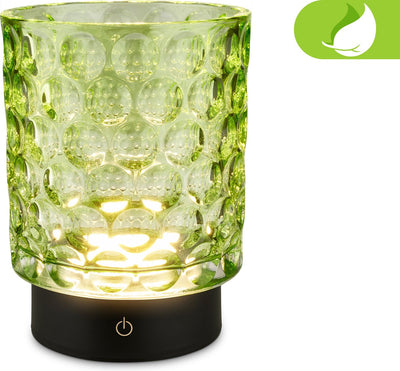 Briloner sunora - lampada da tavolo LED senza fili ip44 - 7560019 - dimmerabile - touch - senza fili - resistente agli spruzzi d'acqua - batteria e sorgente luminosa sostituibili - ø11 x 15 cm - verde