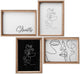 Silhouette Walther - gallery con cornice in legno - misura foto 4x13x18 cm - faggio