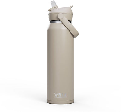 Borraccia Camelbak Thrive Flip con cannuccia - 1 l - acciaio inossidabile - con cannuccia - borraccia isolante - beige