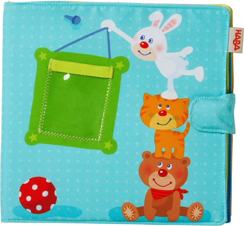 Haba baby book álbum de fotos playmates azul 20 x 20 cm