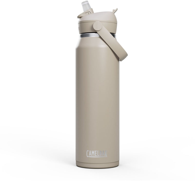 Borraccia Camelbak Thrive Flip con cannuccia - 1 l - acciaio inossidabile - con cannuccia - borraccia isolante - beige