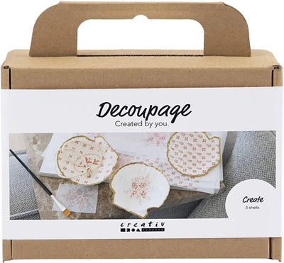 Mini set hobby per decoupage Creativ Company, conchiglie di cozze, rosa chiaro, 1 scatola