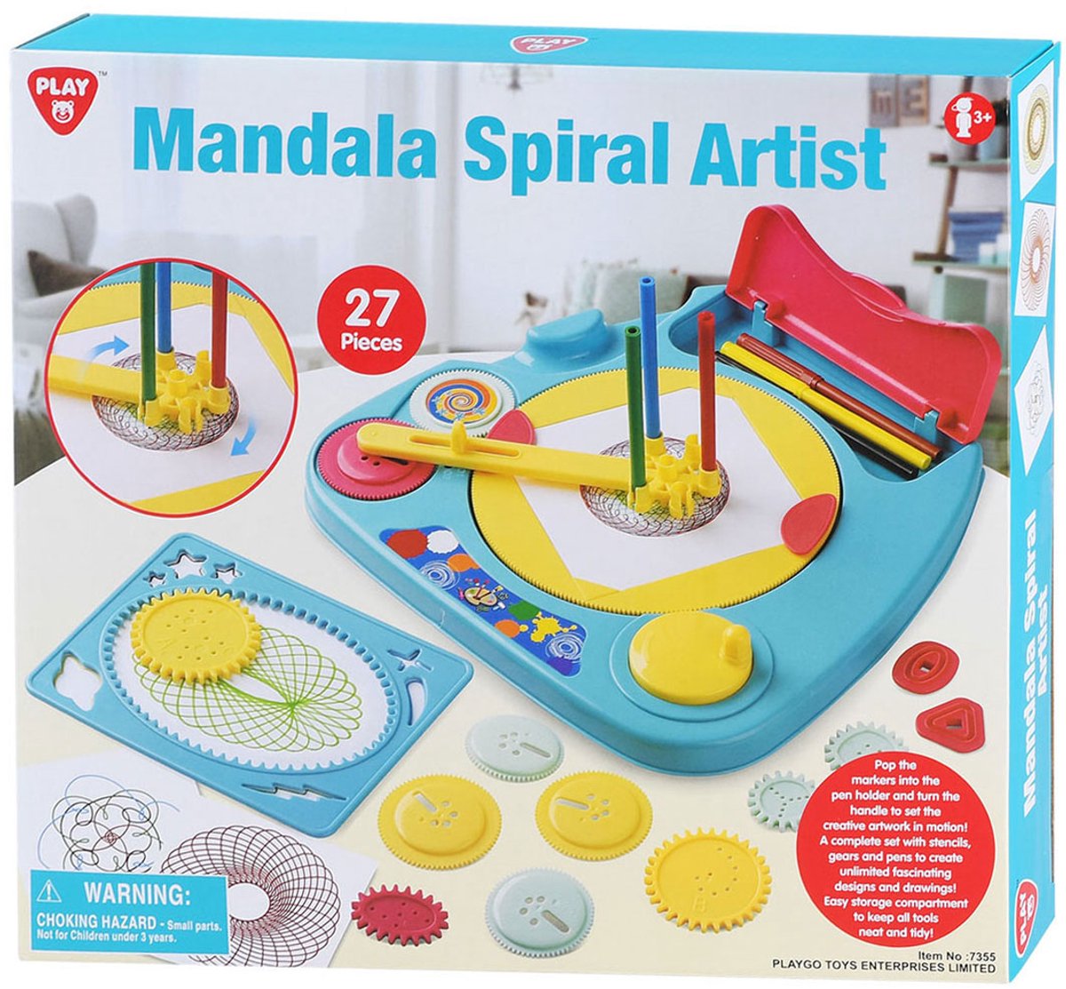 Play Mandala Spirograph and Model Set set, 27dlg.