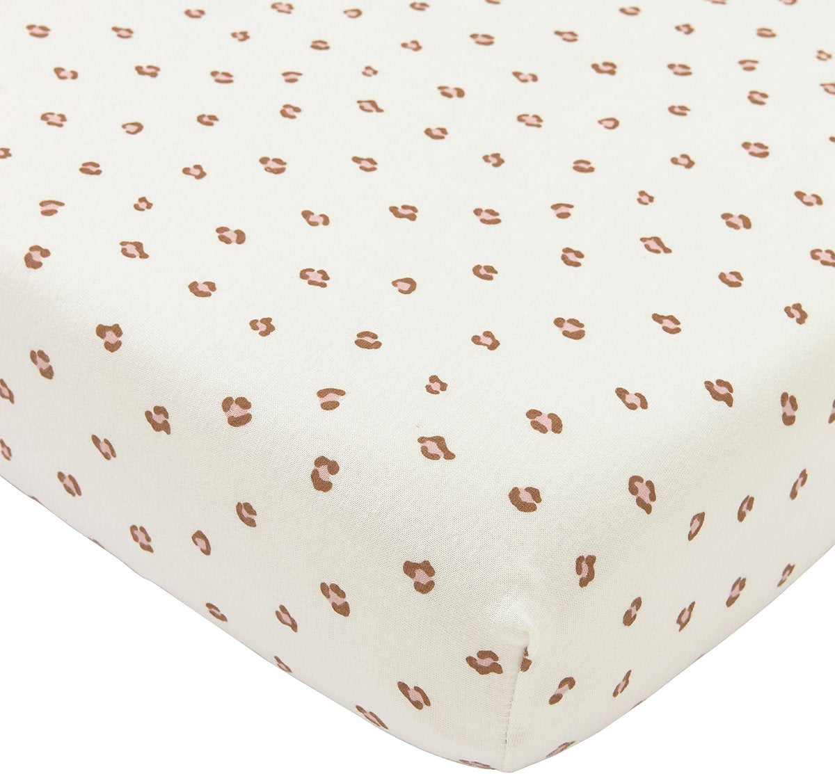 Meyco baby mini panther hoeslaken wieg - soft pink - 40x80 90cm