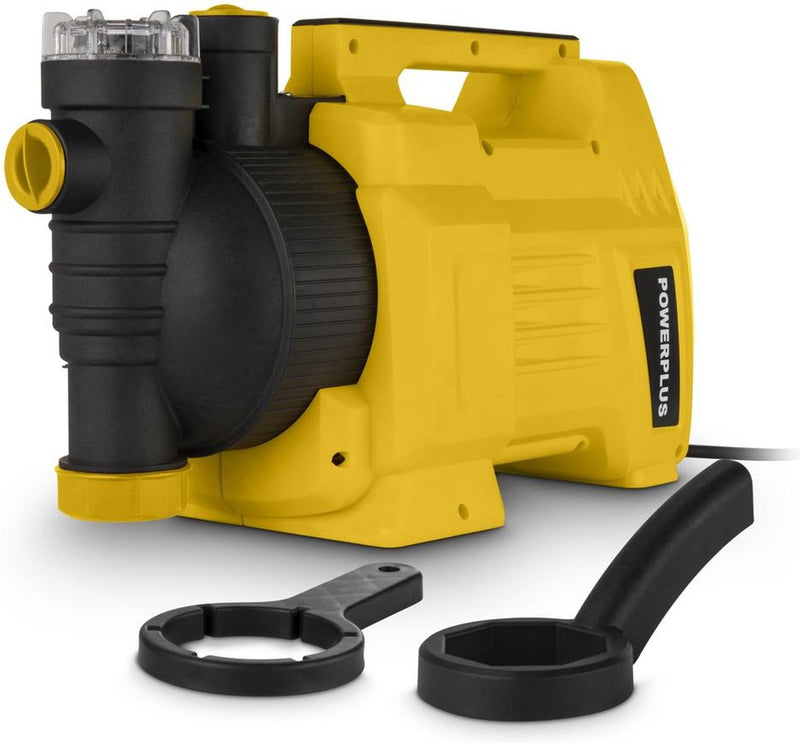 Powerplus - jardín amarillo - powxg9585 - motor de inducción - bomba presurizada - 1000w - casa y jardín
