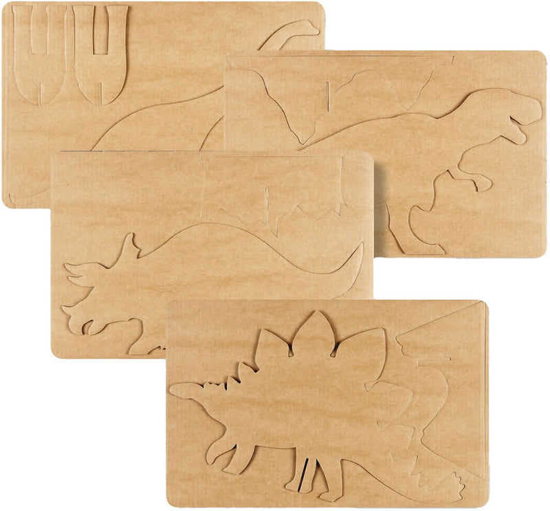 Playmais Dino Decorating Cards, 4st.