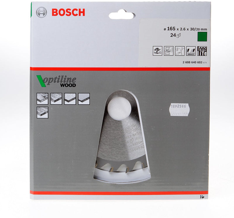 Bosch cirkzb opt 165x30 20x2.6 24t wz