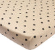 Materasso per box con angoli Meyco Baby Sweet Heart - Soft Sand Black - 75x95 cm