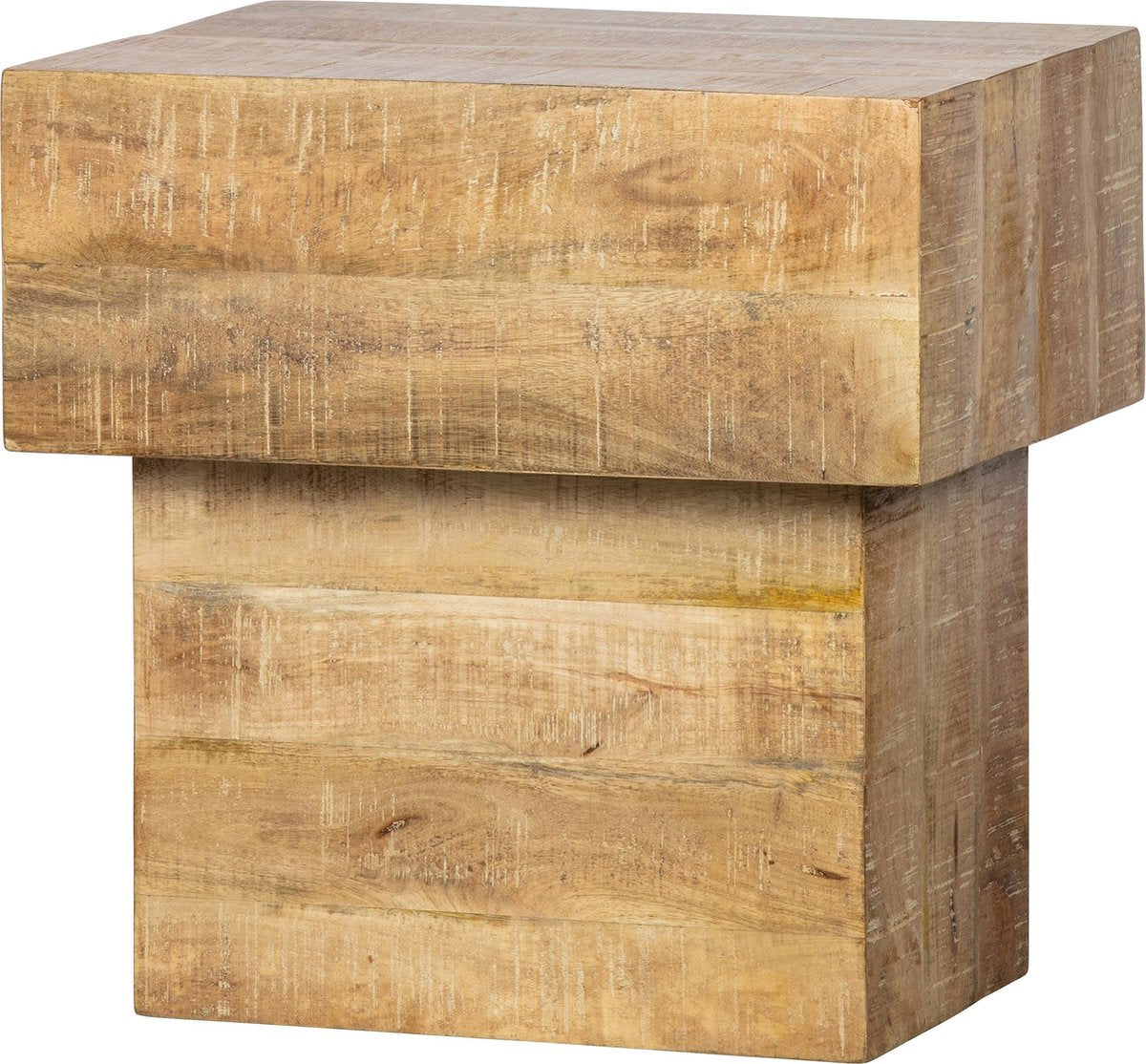 Mesa de centro Woood balk too - madera - natural - 50x50x35