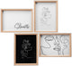 Silhouette Walther - gallery con cornice in legno - misura foto 4x13x18 cm - natura