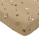 Meyco baby forest animals hoeslaken ledikant - sand - 60x120cm