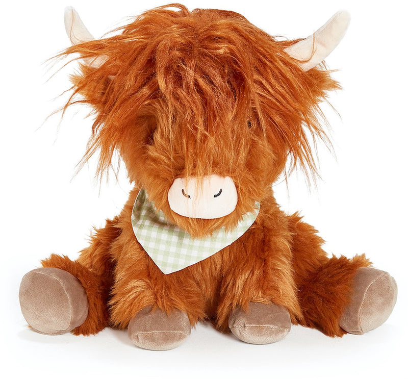 Peluche Bunnies by the Bay Hamish la mucca delle Highland – 25 cm – Peluche con dettagli ricamati – Sicuro per tutte le età