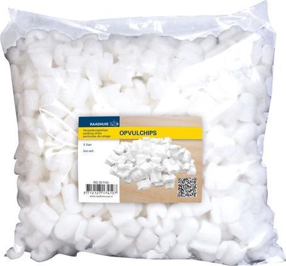 Chips de relleno del ayuntamiento - blanco orgánico - 5 litros - rd-351150