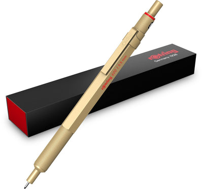 Rotring 600 metallic mechanical pencil, 0.5 mm, gold