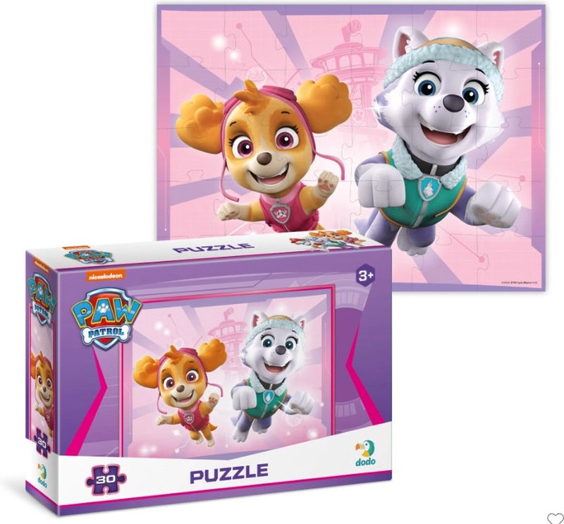 Dodo Toys Paw Patrol Puzzle 3+ - 30 Pezzi - Paw Patrol Toys con Skye - Everest - Puzzle 3 Anni
