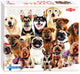 Tactic group of cute dogs – puzzel – 100 stukjes – vrolijke hondenillustratie – strak en rustgevend ontwerp – hoogwaardige scandinavische kwaliteit