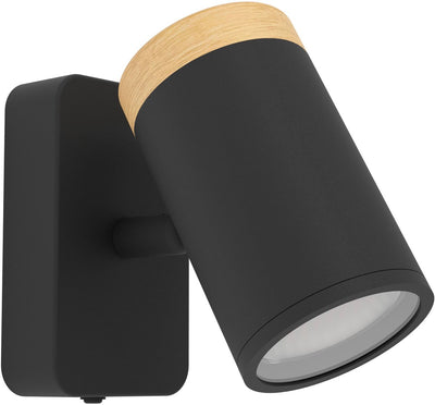 Punto de consumo Eglo - baño - gu10 - 11 cm - negro marrón