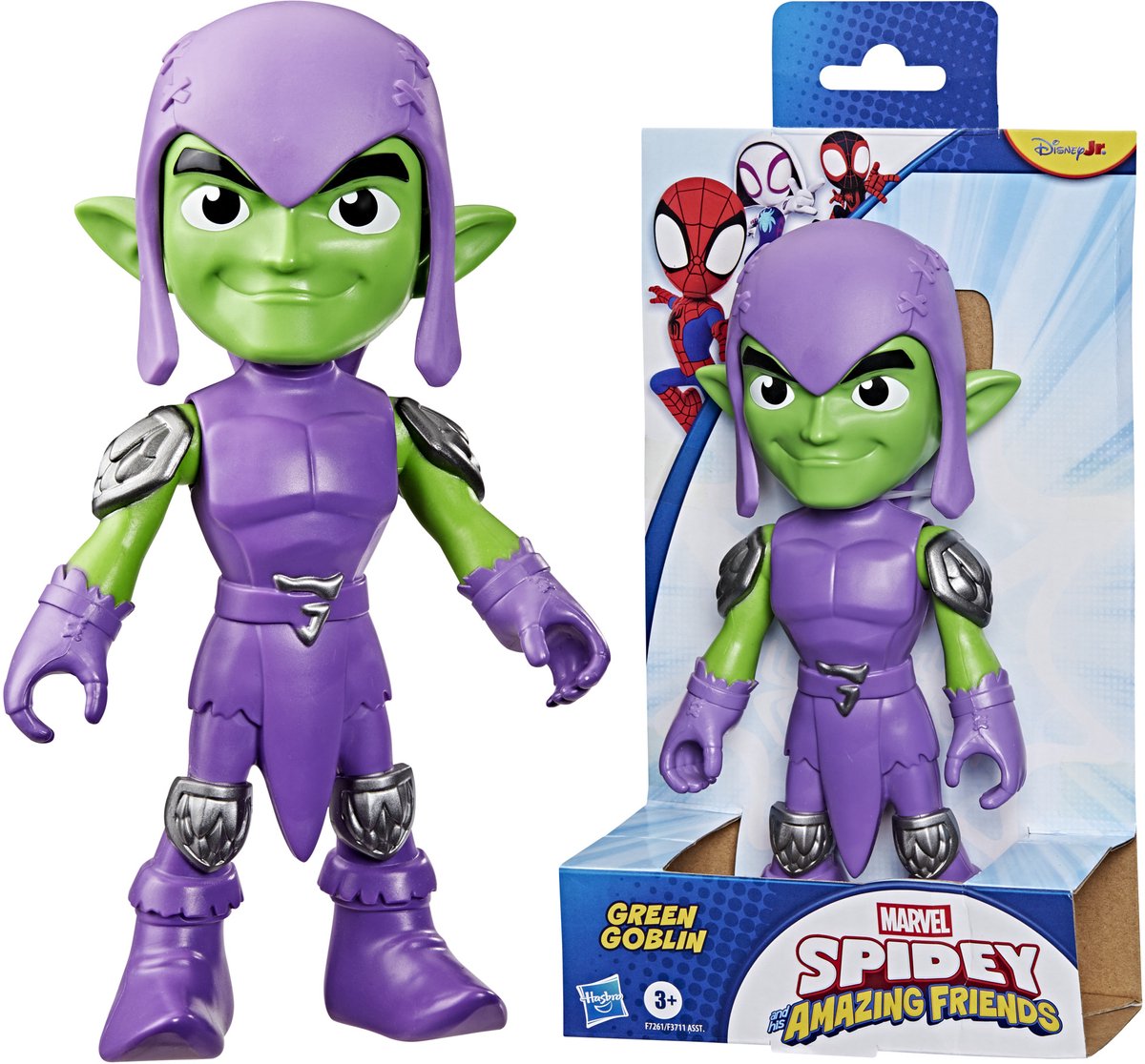 Marvel spidey y sus increíbles amigos duende verde - figura de acción 23cm