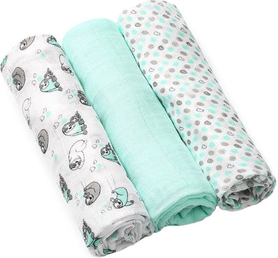Babyono baby ono bamboo sloth 3 stuks hydrofiel luiers 397 04