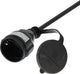 Cavo di prolunga Deltaco GT-980 - uso esterno - cavo di prolunga con messa a terra - IP44 - 10 metri - nero